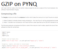 GZip compression with DEFLATE-compatible data, and fixed Huffman coding